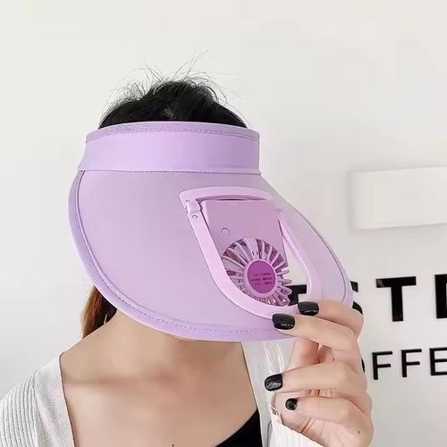 rechargeable fan cap solar panel powered hats summer beach outdoor cart on adult children visor