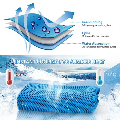 4 Pack！Cooling Towel,Soft Breathable Chilly Towel