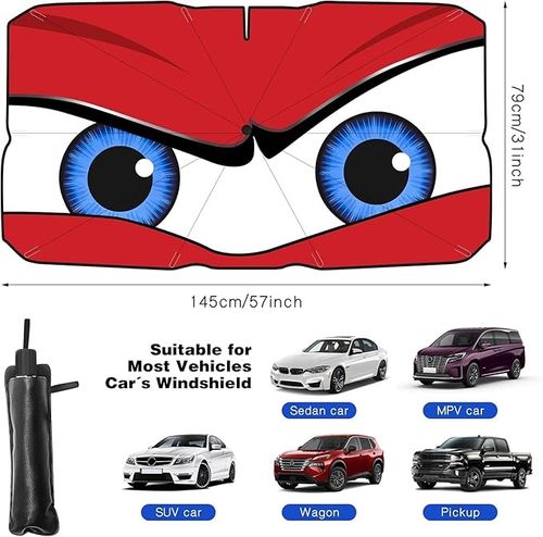 🔥Hot Pixar Cars Lightning Front Car Windshield Sun Shade