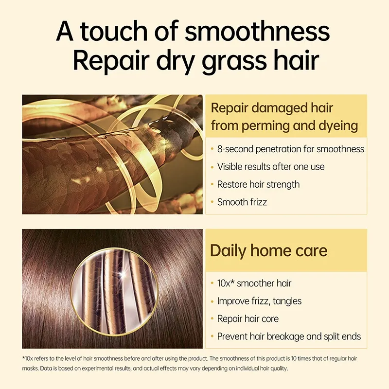 PURC No-Rinse Repair Mask | 60-Second Damage Rescue for Frizz, Breakage & Volume