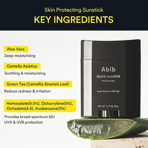 Abib Quick Sunstick Protection Bar,Nourishing, Shining, Soft and Careful