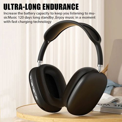 P9 Wireless Bluetooth Headset Noise Reduction Earphones - Black