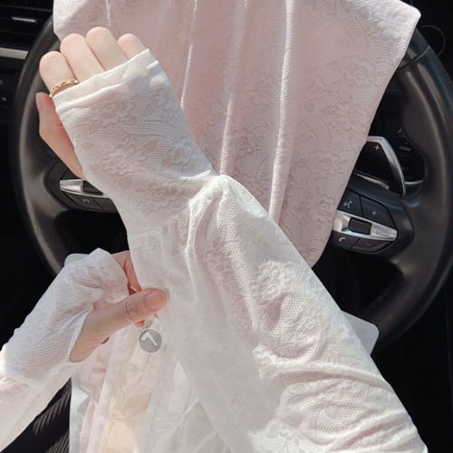 Summer lace gentle fairy style sunscreen ice sleeves
