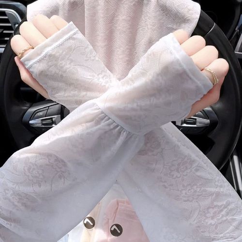 Summer lace gentle fairy style sunscreen ice sleeves
