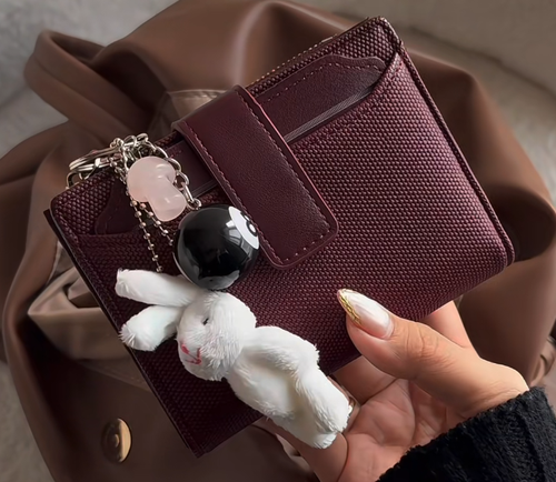 Compact wallet, leather wallet with multiple card slots