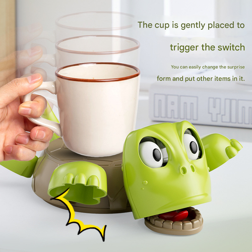 Tik same style funny creative turtle coaster press staring turtle desktop ornaments funny toys