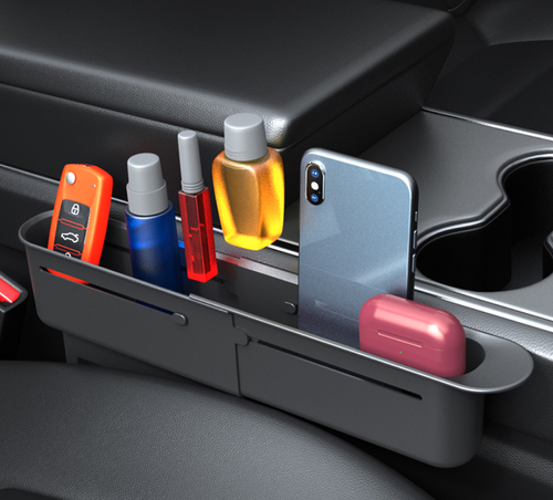 Car seat gap telescopic storage box, car storage box, seat seam storage box, car supplies (one pair)