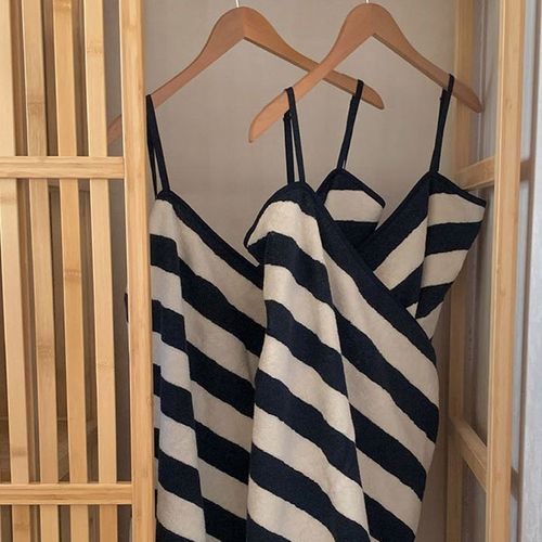 Suspender skirt sexy mid-length bath skirt bathing home outdoor seaside wearable