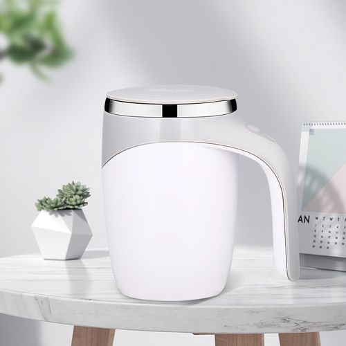 Automatic stirring cup stainless steel rechargeable lazy coffee cup office brewing magnetic rotating battery cup