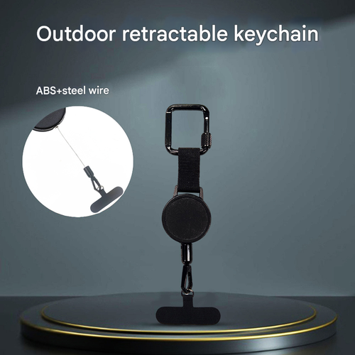 Mobile phone anti-theft easy-pull retractable hanging buckle, hanging rope, magnetic suction, rebound, backpack key chain, belt back clip pull line hanging buckle