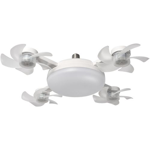 Creative electric fan light E27 screw mouth living room ceiling fan light bedroom restaurant led drone fan light