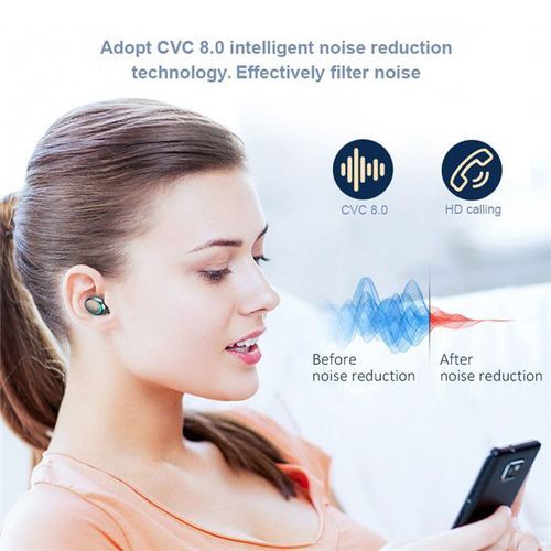F9-36 Stereo Bluetooth Earbuds - Black