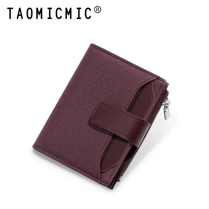 Compact wallet, leather wallet with multiple card slots