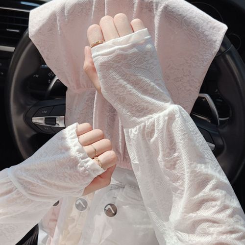 Summer lace gentle fairy style sunscreen ice sleeves
