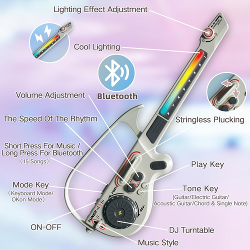 Smart Stringless Guitar for Kids – Play, Learn & Shine