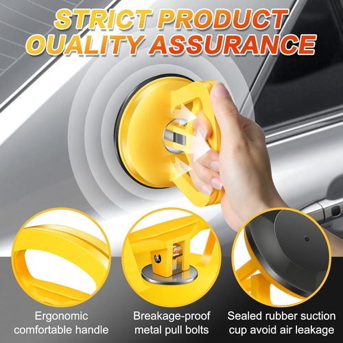 2PC Heavy Duty Car Dent Repair Puller Kit– Paint-Safe DIY Repair Puller
