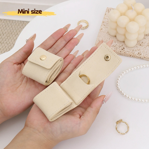 3pc Portable Multi-Compartment Jewelry Storage Pouch