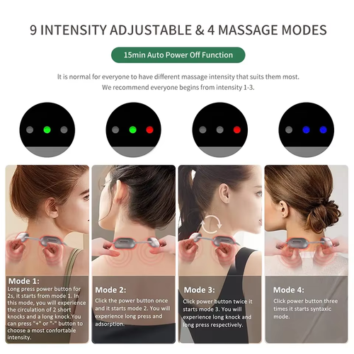 Smart Heated Neck Massager – Instant Pain Relief Anywhere