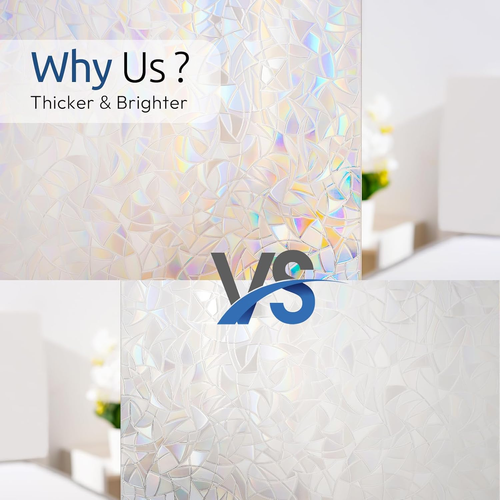 3D Privacy Rainbow Window Film – UV Protection & Style