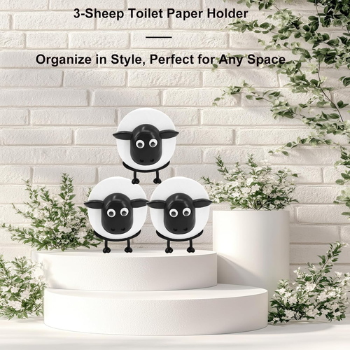 Funny Sheep Tissue Holder 3PCS Set