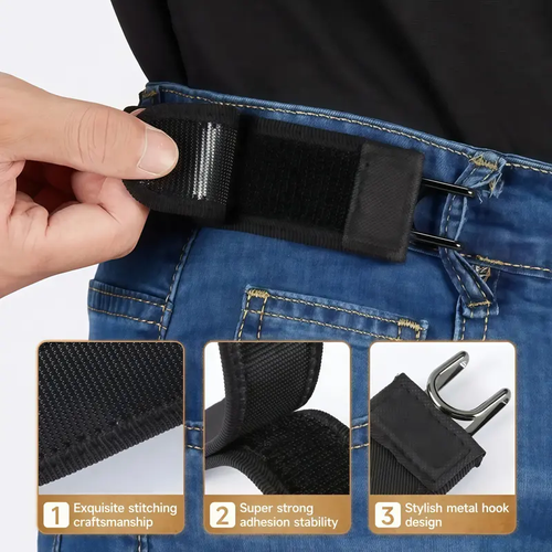 2pc Tactical Metal Hook Elastic Belt (Unisex)