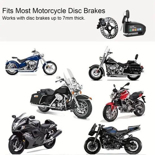 Waterproof Motorcycle Disc Brake Lock with Alarm