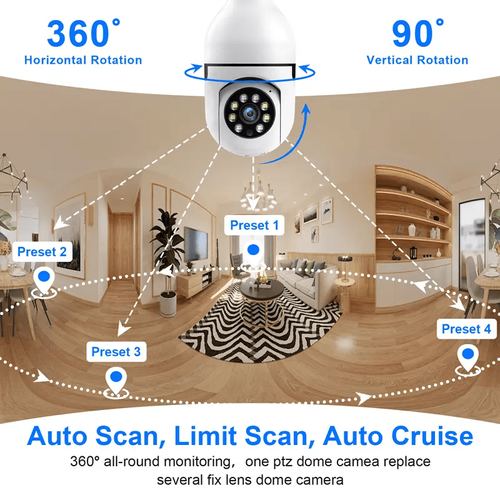 Smart  Light Bulb Security Camera