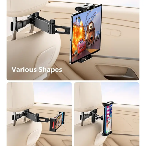 Universal 360° Car Headrest Tablet Holder