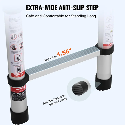 Aluminum Telescopic Ladder – Strong, Safe & Adjustable