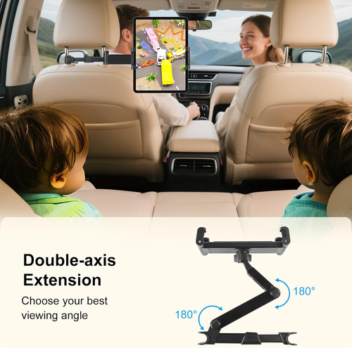 Universal 360° Car Headrest Tablet Holder