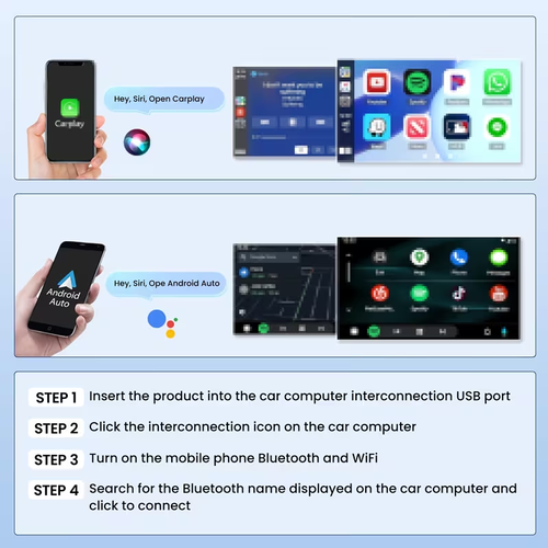 2026 Wireless CarPlay & Android Auto Adapter – Plug & Play Smart Driving