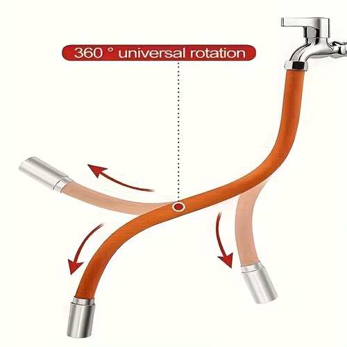 360° Splash-Proof Flexible Faucet Extension Hose