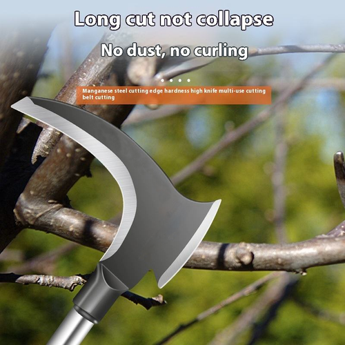 Double-Bladed Manganese Steel Sickle — Power Cutting Tool for Farming & Bush Clearing