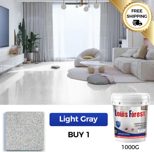 High-Gloss Marble Finish Epoxy Floor Coating– Durable Waterproof Finish