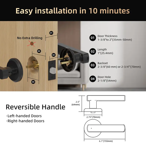 Smart Fingerprint Door Lock | Secure Your Home in Style