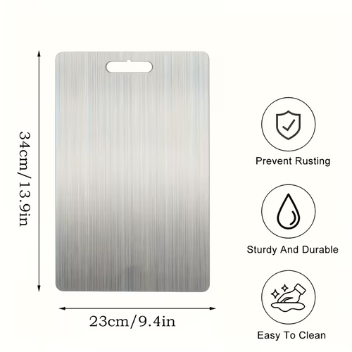 Premium Titanium-Steel Double-Sided Cutting Board