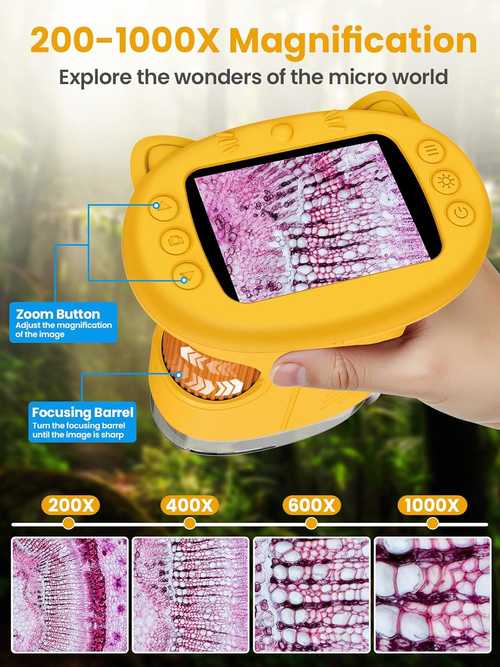 1000X Kids Digital Microscope | Learn Science Through Play