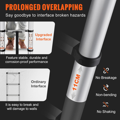 Aluminum Telescopic Ladder – Strong, Safe & Adjustable