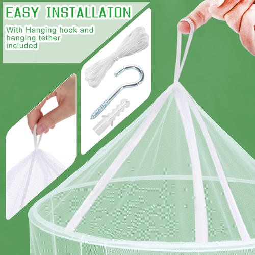 Extra Large Full Coverage Mosquito Net Canopy for King & Queen Beds