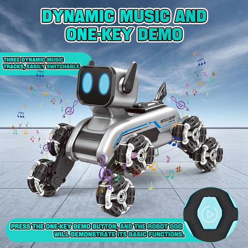 🔥Limited-time 50% OFF⏱  Stunt Smart Robot Dog — Dual Control Toy