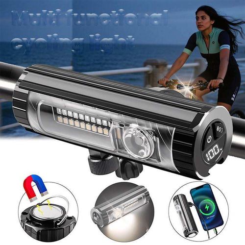 Ultra Bright 4-in-1 Rechargeable Cycling Light & Power Bank
