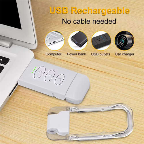 USB Rechargeable Foldable Reading Light Bookmark  LED