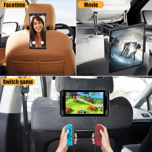 Universal 360° Car Headrest Tablet Holder