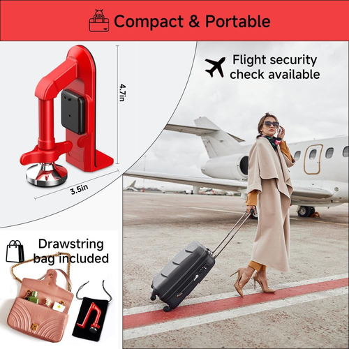 Portable Alarm Door Stopper – Instant Anti-Theft Protection