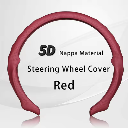 5D Luxury Steering Wheel Cover – Anti-Slip & Sweat-Absorb