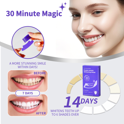 Purple Instant Whitening Tooth Patch (14 patches per box)