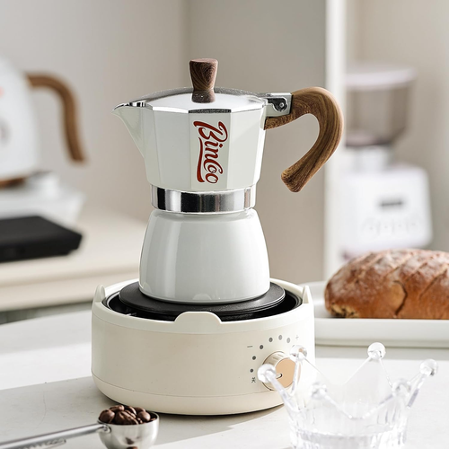 Premium 3-Cup Italian Moka Pot – Stovetop Espresso Maker