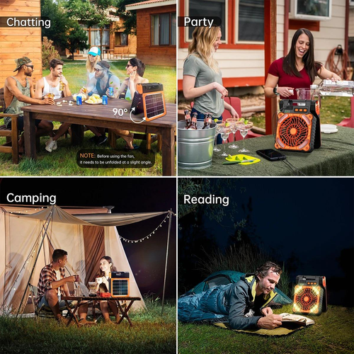 Solar Fan Power — Cool Air + Backup Energy