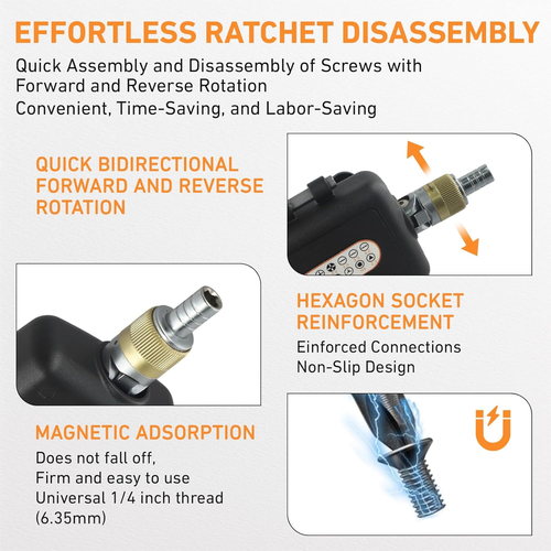 Upgraded 16-in-1 Ratchet Screwdriver Set with Magnetic Handle – Durable & Portable