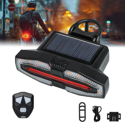 Bicycle Solar turn signal Taillight